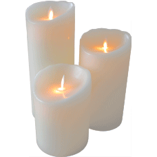 Led Kaars met timerfunctie doorsnee ongeveer 9 cm en hoogte 23 cm